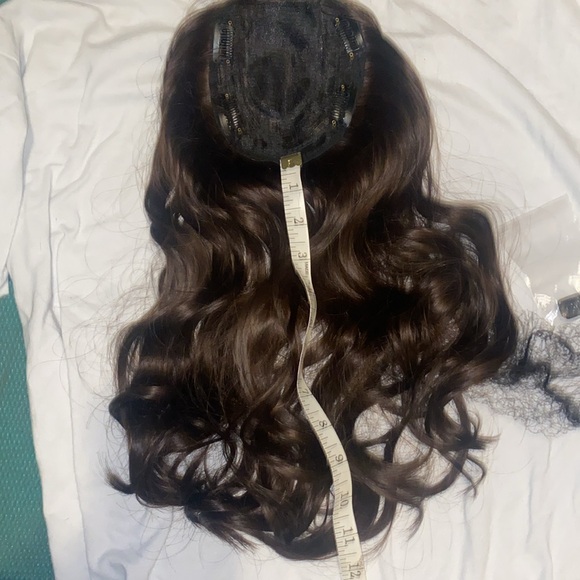 Dark brown curly topper - Picture 4 of 4